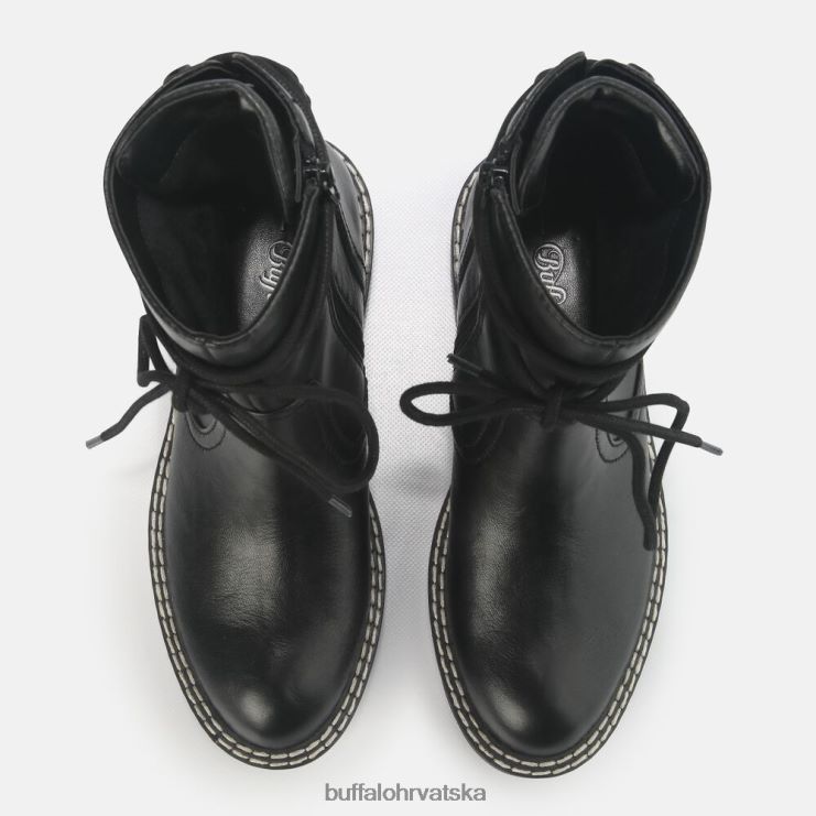 crno Buffalo stash gležnjača veganska |čizme TDD6T698